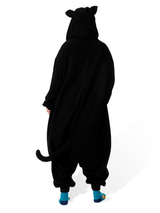 Midnight Cat Animal Kigurumi Adult Onesie Costume Pajamas Back KIGU-KG-016