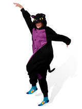 Midnight Cat Animal Kigurumi Adult Onesie Costume Pajamas Main3 KIGU-KG-016