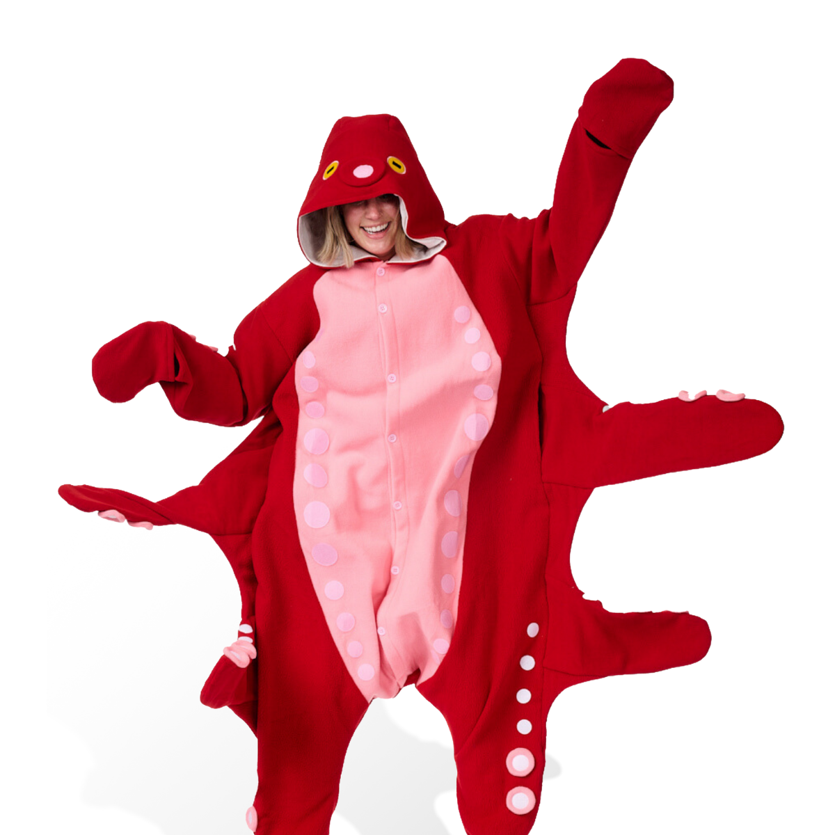 Octopus Kigurumi Unisex Adult Onesie Pajamas Animal One Piece Costume Cosplay Sleepwear Octopus Kigurumi Unisex Adult Onesie Pajamas Animal One Piece Costume Cosplay Sleepwear
