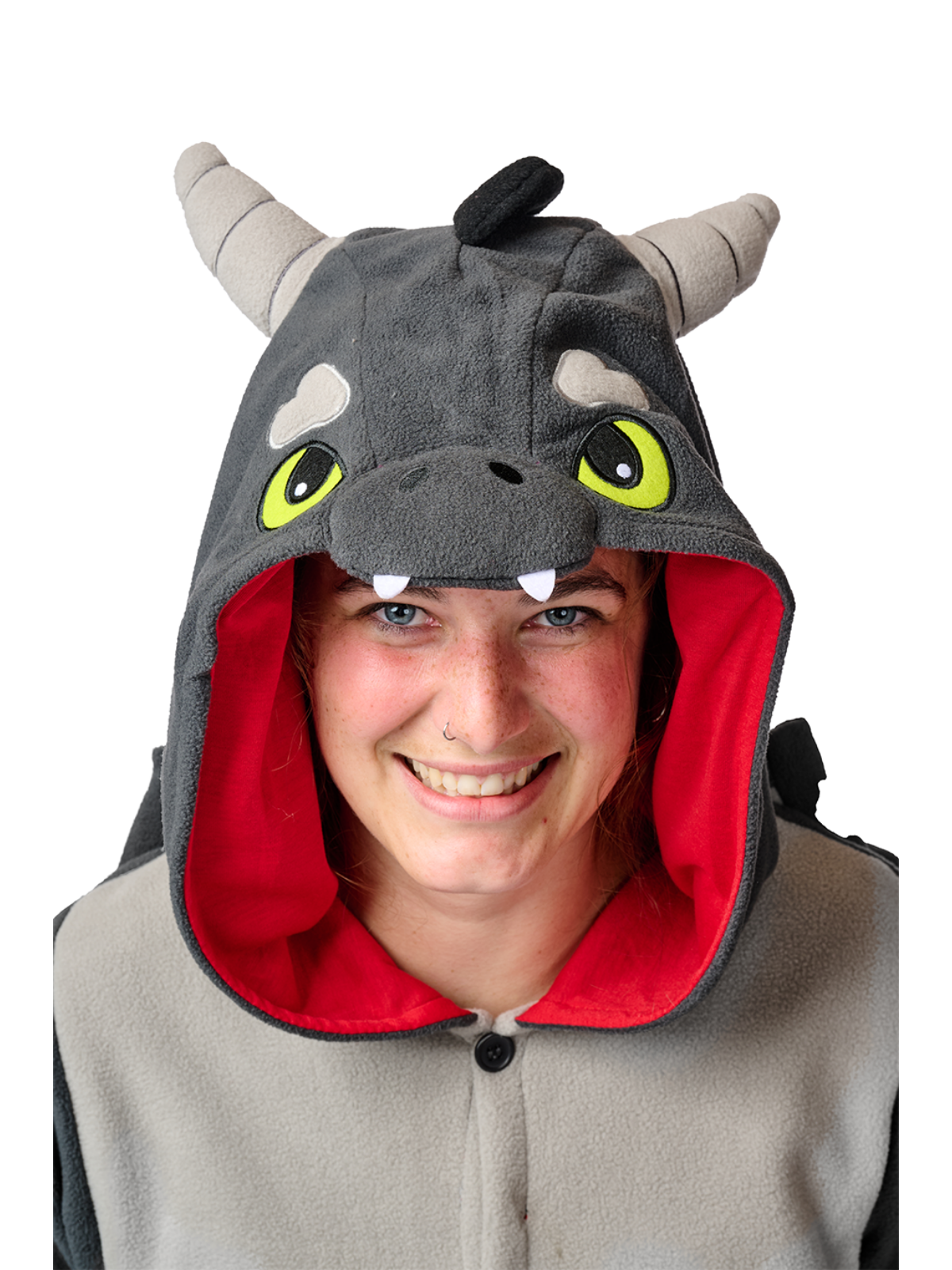 DATO Onesie Unisex Kigurumi Scoiattolo Volante – Pigiama Cosplay In Morbidissimo Polare – Taglie S-XL Per Altezze 140-187 Cm