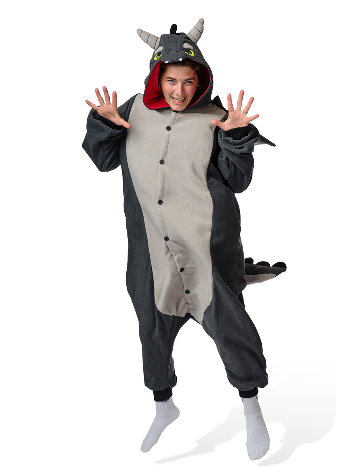 Black Dragon Kigurumi Adult Animal Onesie Costume Pajama By