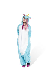 Blue Unicorn By Panda Parade Animal Kigurumi Adult Onesie Costume Pajamas Main