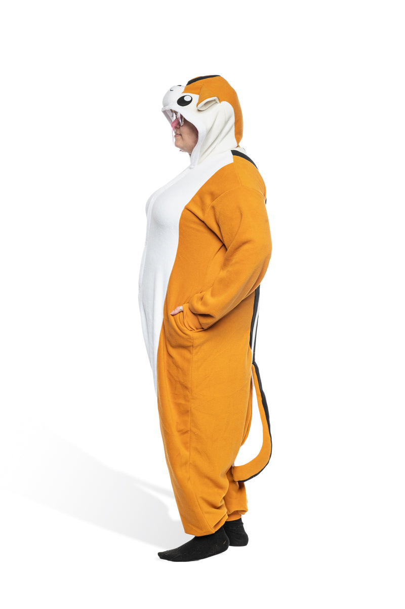 Chipmunk By Panda Parade Animal Kigurumi Adult Onesie Costume Pajamas Side