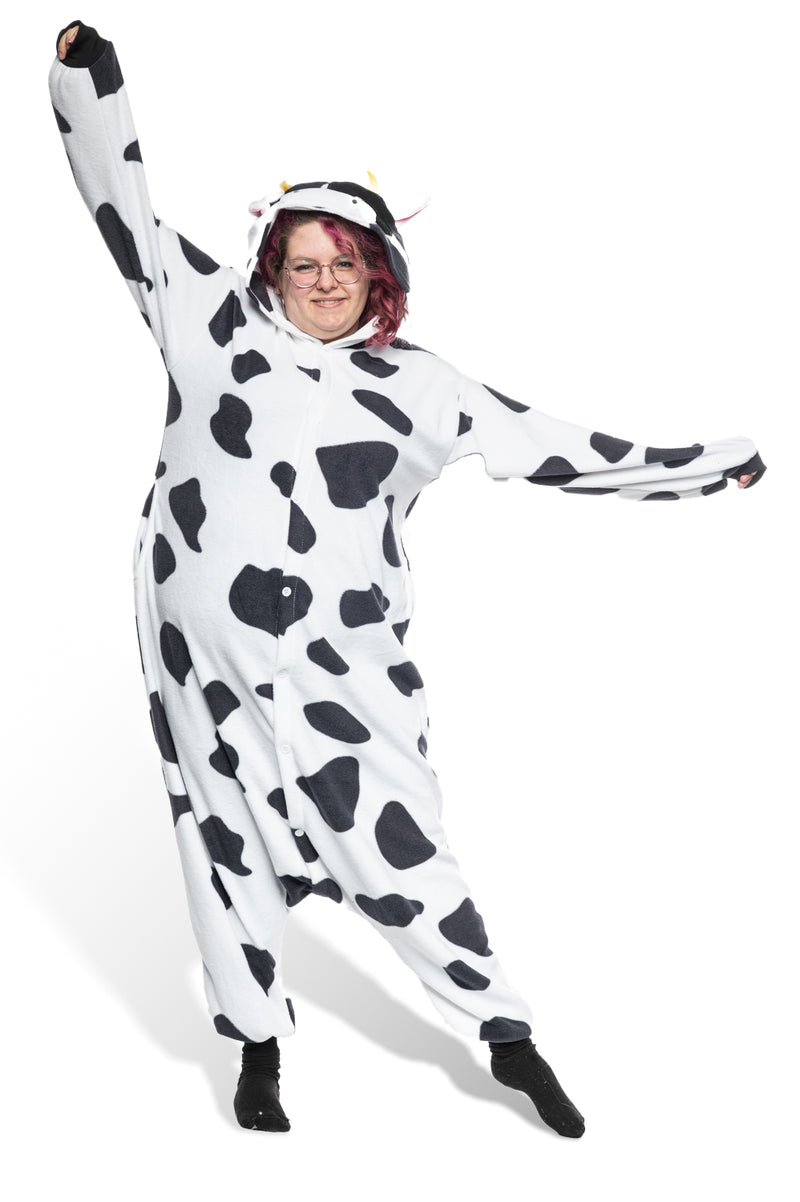 Cow By Panda Parade Animal Kigurumi Adult Onesie Costume Pajamas Main2