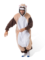 Ferret Animal Kigurumi Adult Onesie Costume Pajamas Main2 KIGU-KG-005