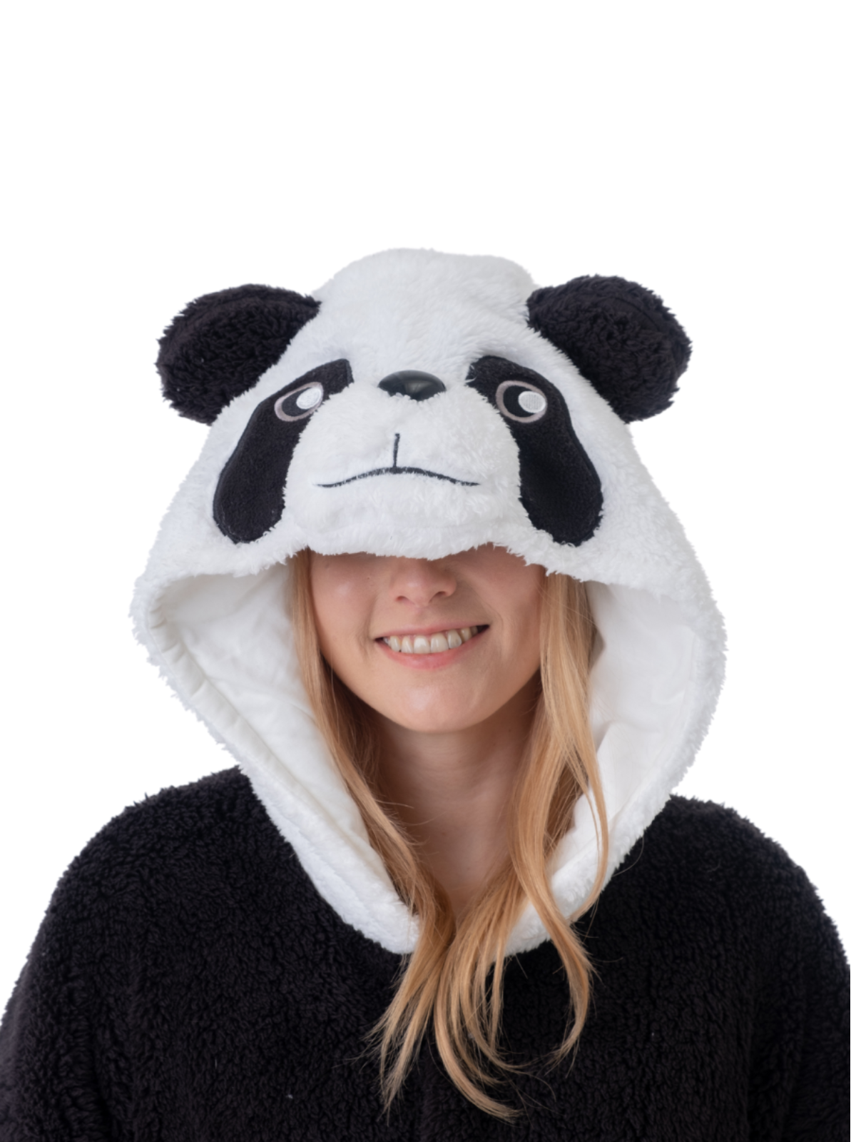 Xinlong Panda Jumpsuit voor dames, dier, oversized, knuffelige pyjama