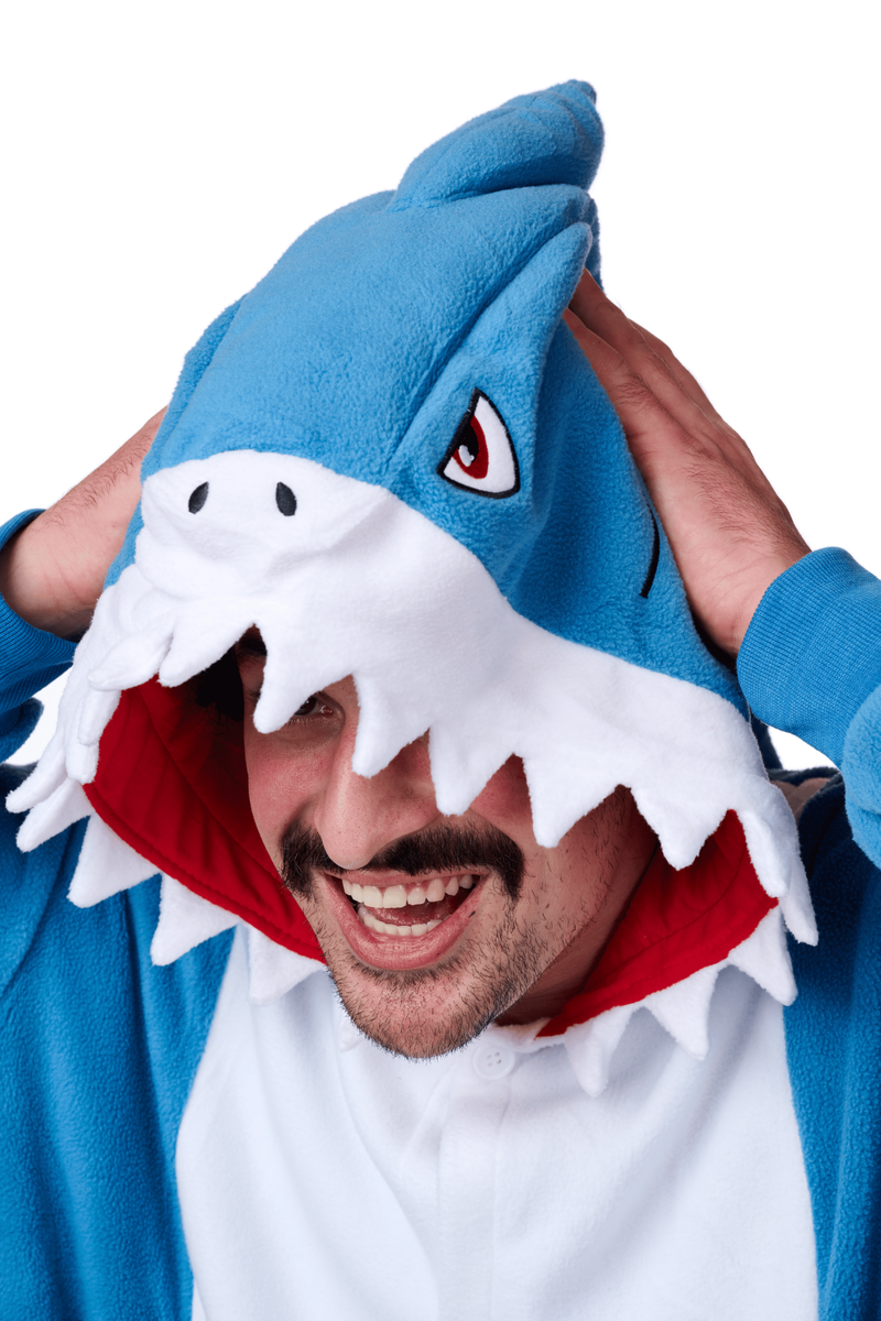 Onesie in fleece, haai motief marineblauw La Redoute Collections | La Redoute Onesie in fleece, haai motief marineblauw La Redoute Collections | La Redoute