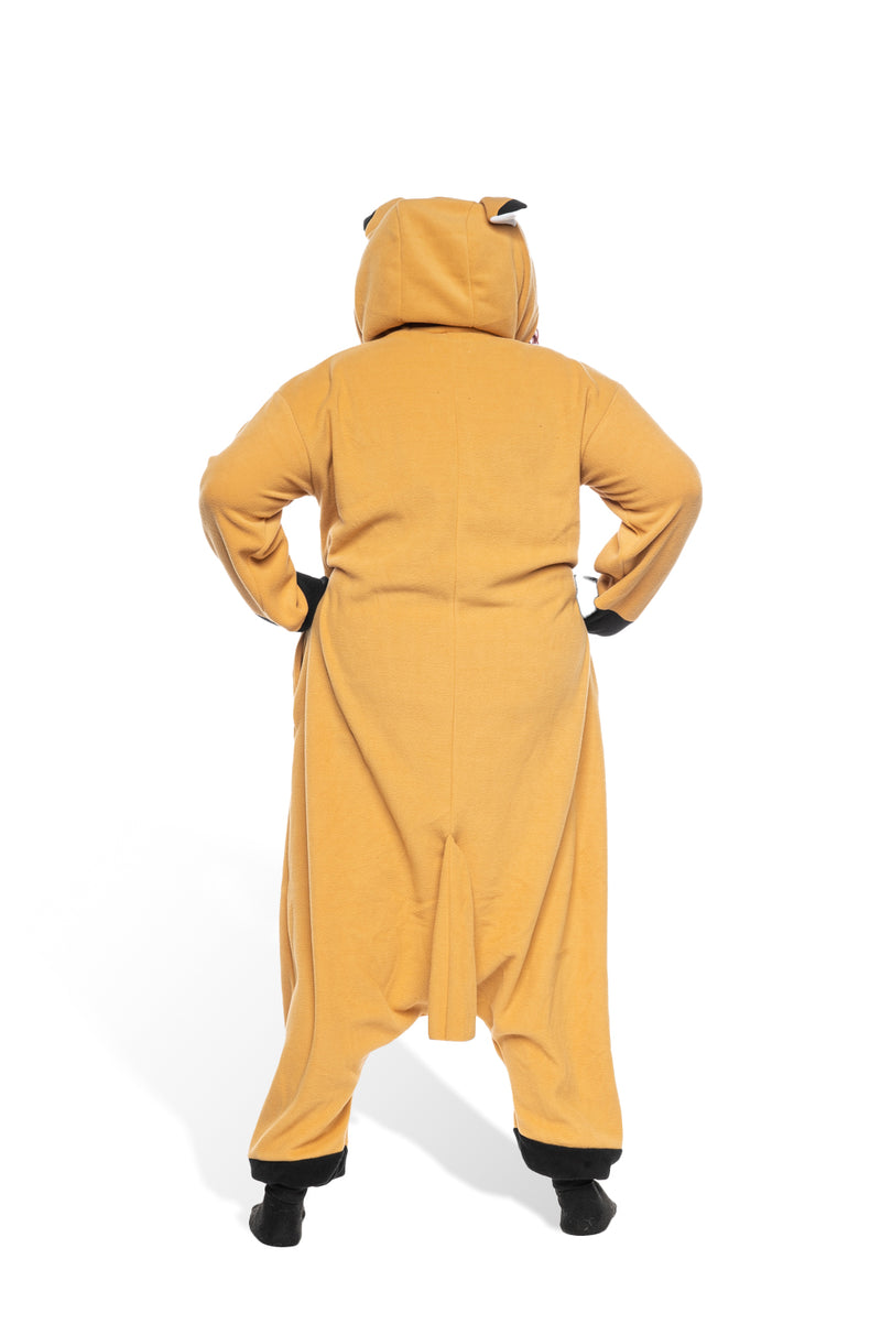 Japanese Red Fox By Panda Parade Animal Kigurumi Adult Onesie Costume Pajamas Back