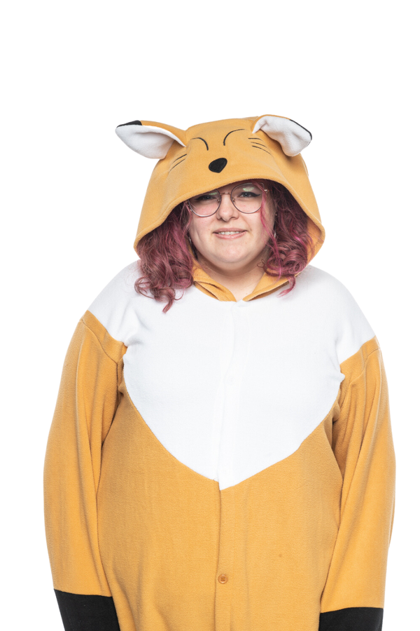 Japanese Red Fox By Panda Parade Animal Kigurumi Adult Onesie Costume Pajamas Hood