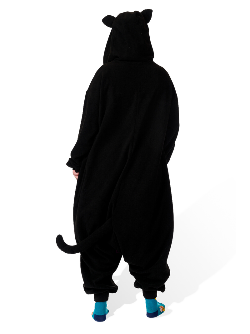 Midnight Cat Animal Kigurumi Adult Onesie Costume Pajamas Back KIGU-KG-016
