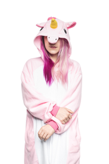 Pink Unicorn By Panda Parade Animal Kigurumi Adult Onesie Costume Pajamas Hood