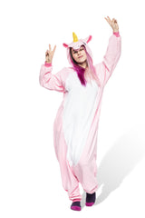 Pink Unicorn By Panda Parade Animal Kigurumi Adult Onesie Costume Pajamas Main