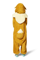 Eevee Character Pokemon Kigurumi Kids Onesie Costume Pajamas Back