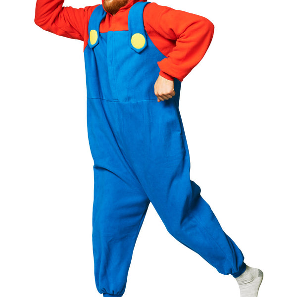 Super Mario Brothers Mario Kigurumi Adult Character Onesie Costume Pajama  By SAZAC