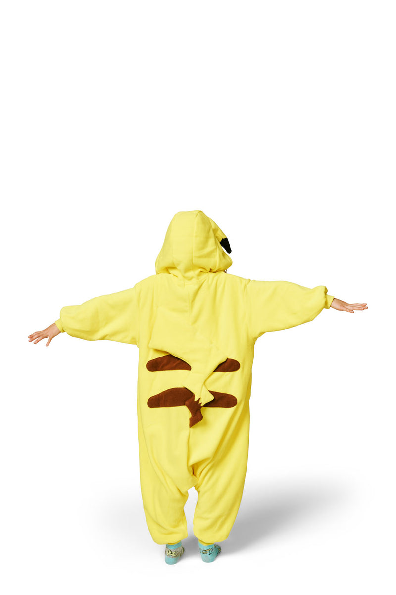 Pikachu Character Pokemon Kigurumi Kids Onesie Costume Pajamas Back