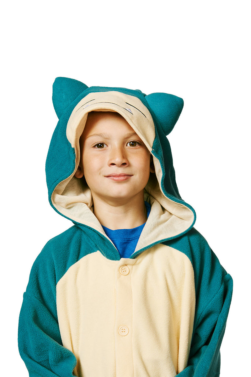 Snorlax Character Pokemon Kigurumi Kids Onesie Costume Pajamas Hood
