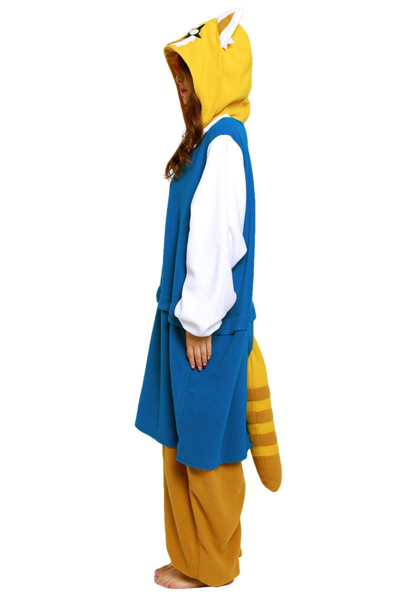 Aggretsuko Character Kigurumi Adult Onesie Costume Pajamas Side