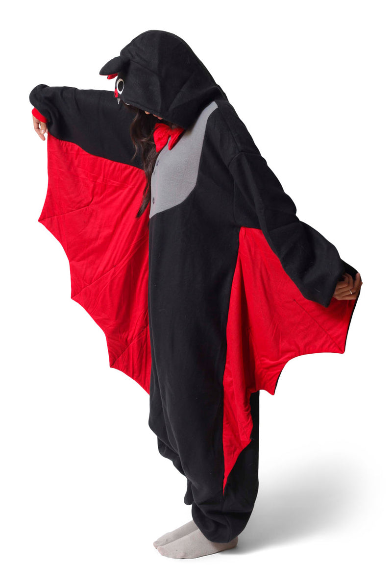 Bat Animal Kigurumi Adult Onesie Costume Pajamas Side