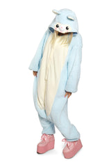 Blue Alpaca Animal Kigurumi Adult Onesie Costume Pajamas Main 2