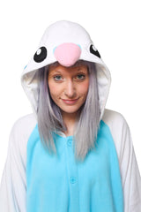Blue Budgie X-Tall Animal Kigurumi Adult Onesie Costume Pajamas Hood