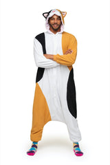 Calico Cat X-Tall Animal Kigurumi Adult Onesie Costume Pajamas Main 2