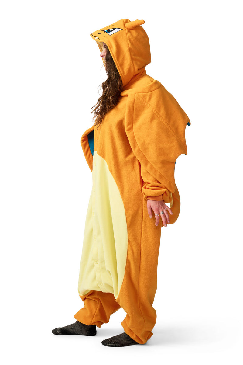 Charizard Character Pokemon Kigurumi Adult Onesie Costume Pajamas Side