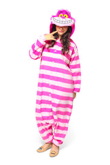 Cheshire Cat Character Kigurumi Adult Onesie Costume Pajamas Main 3