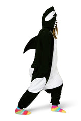 Killer Whale Animal Kigurumi Adult Onesie Costume Pajamas Side
