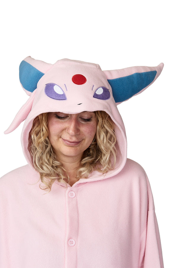Espeon X-Tall Character Pokemon Kigurumi Adult Onesie Costume Pajamas Hood