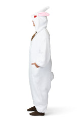 Fluffy Rabbit Animal Kigurumi Adult Onesie Costume Pajamas Side