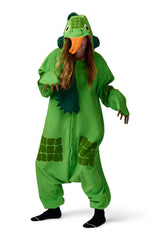 Green Iguana Animal Kigurumi Adult Onesie Costume Pajamas Main 2