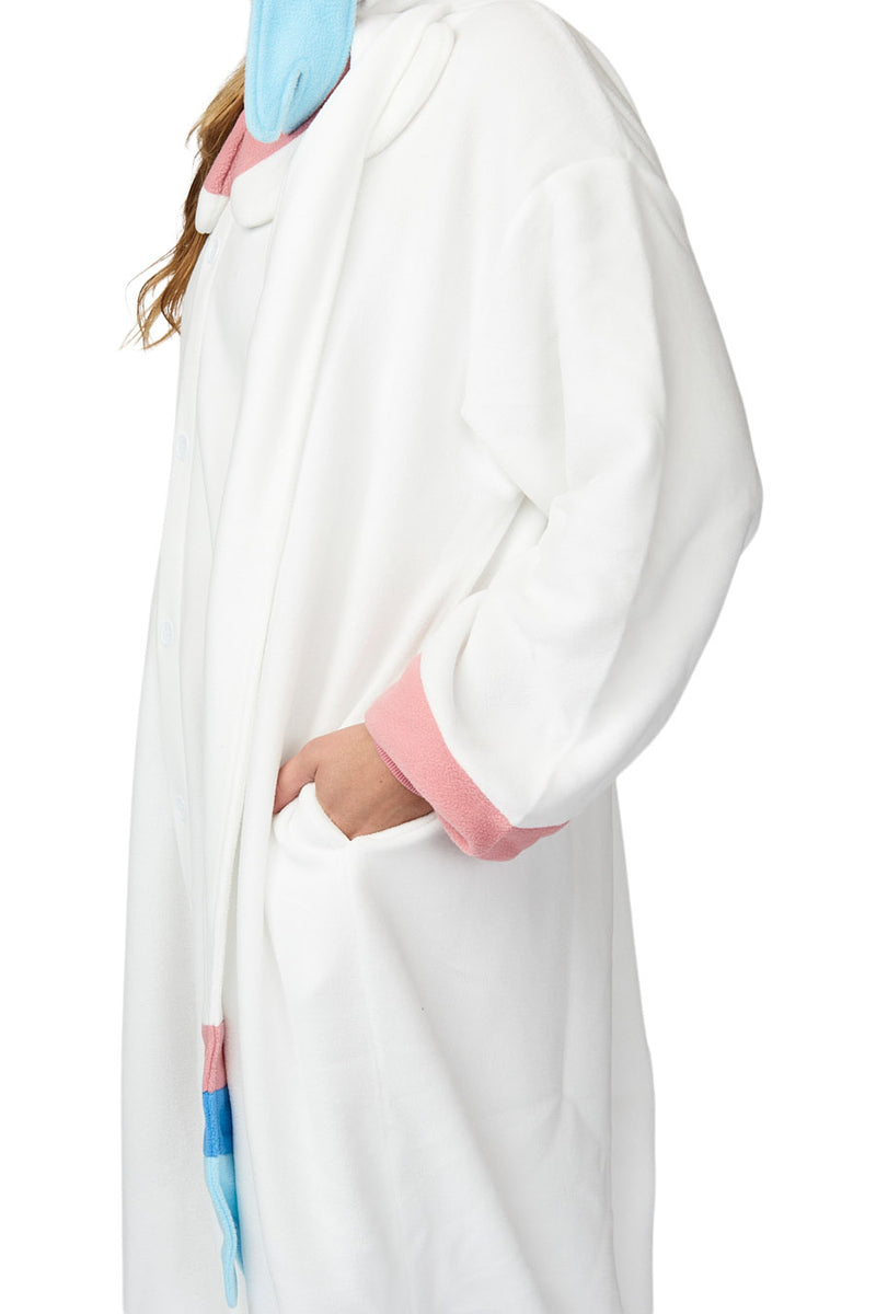 Sylveon Character Pokemon Kigurumi Adult Onesie Costume Pajamas Pockets