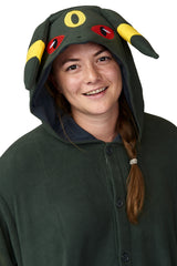 Umbreon Character Pokemon Kigurumi Adult Onesie Costume Pajamas Hood