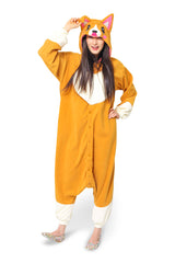 Corgi Dog Animal Kigurumi Adult Onesie Costume Pajamas Main 2