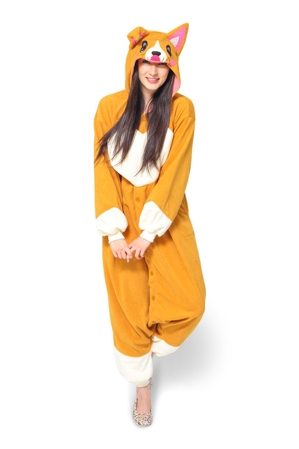 Corgi Dog Animal Kigurumi Adult Onesie Costume Pajamas Main 
