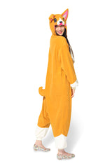 Corgi Dog Animal Kigurumi Adult Onesie Costume Pajamas Side