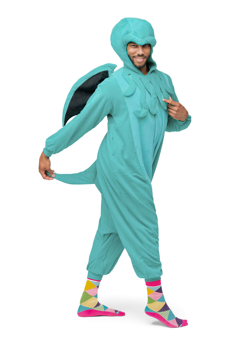 Cthulu Animal Kigurumi Adult Onesie Costume Pajamas Detail