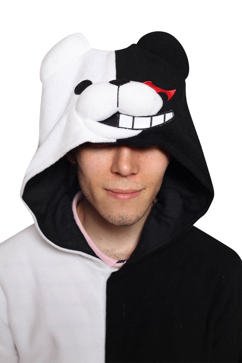 Danganronpa Monokuma Character Kigurumi Adult Onesie Costume Pajamas Hood