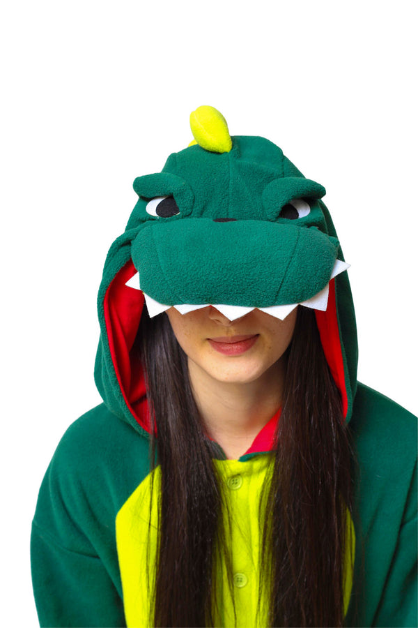 Dinosaur Animal Kigurumi Adult Onesie Costume Pajamas Hood
