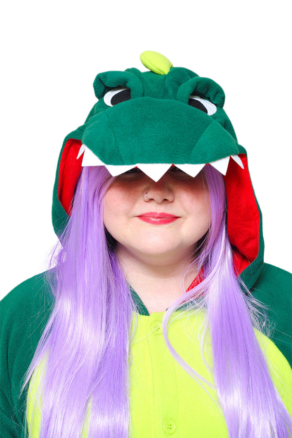 Dinosaur X-Tall Animal Kigurumi Adult Onesie Costume Pajamas Hood