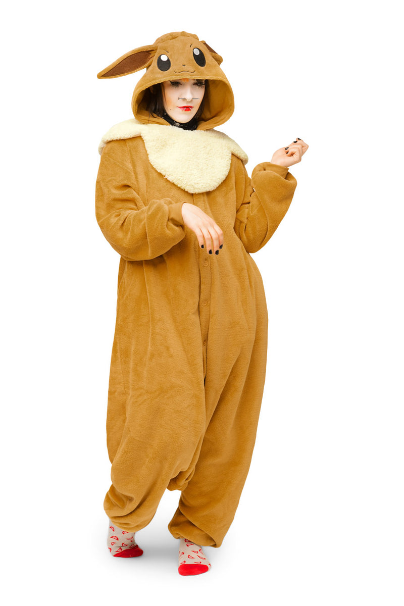 Eevee Pokemon  Character Kigurumi Adult Onesie Costume Pajamas Main 2