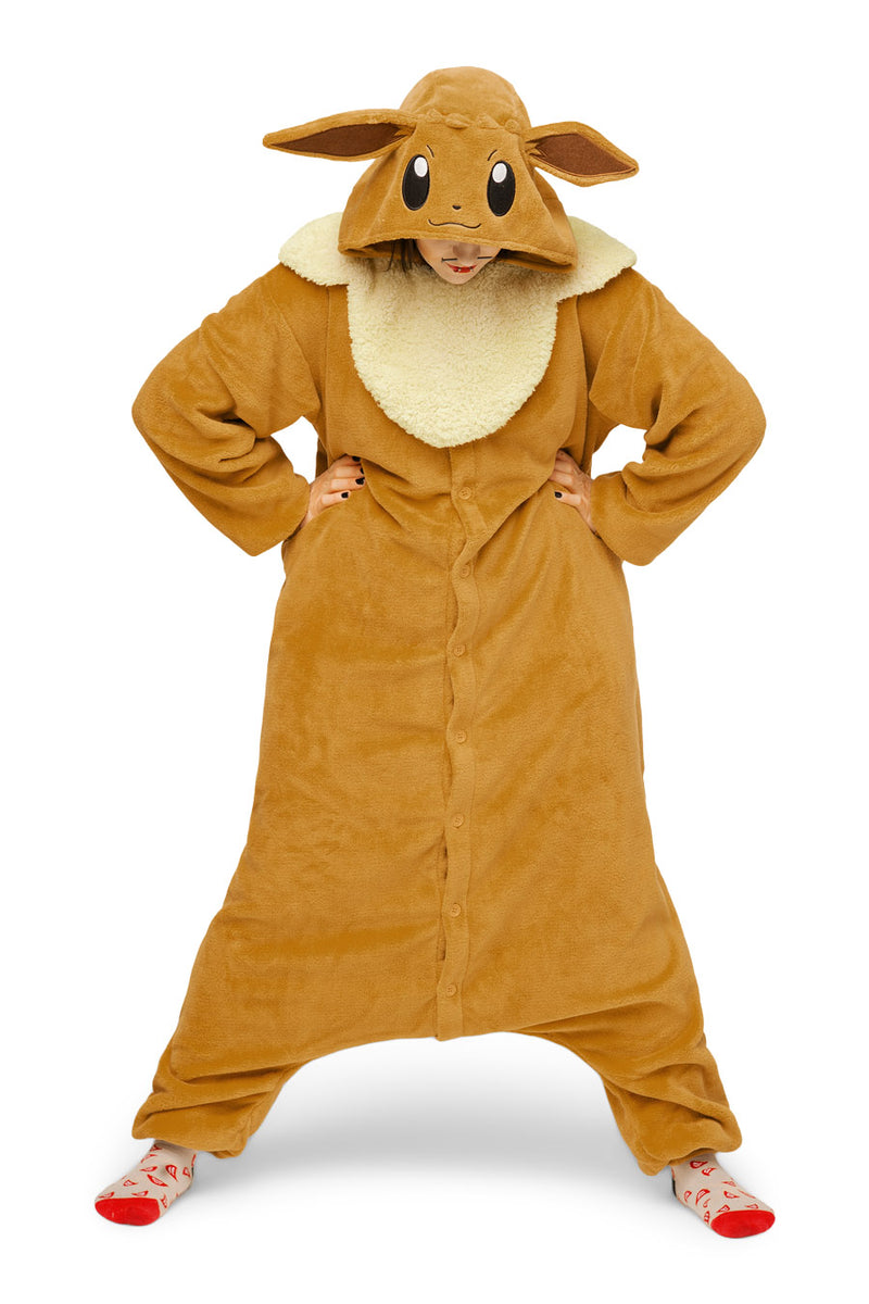 Eevee Pokemon  Character Kigurumi Adult Onesie Costume Pajamas Main 3