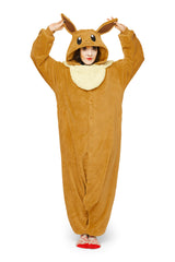 Eevee Pokemon  Character Kigurumi Adult Onesie Costume Pajamas Main