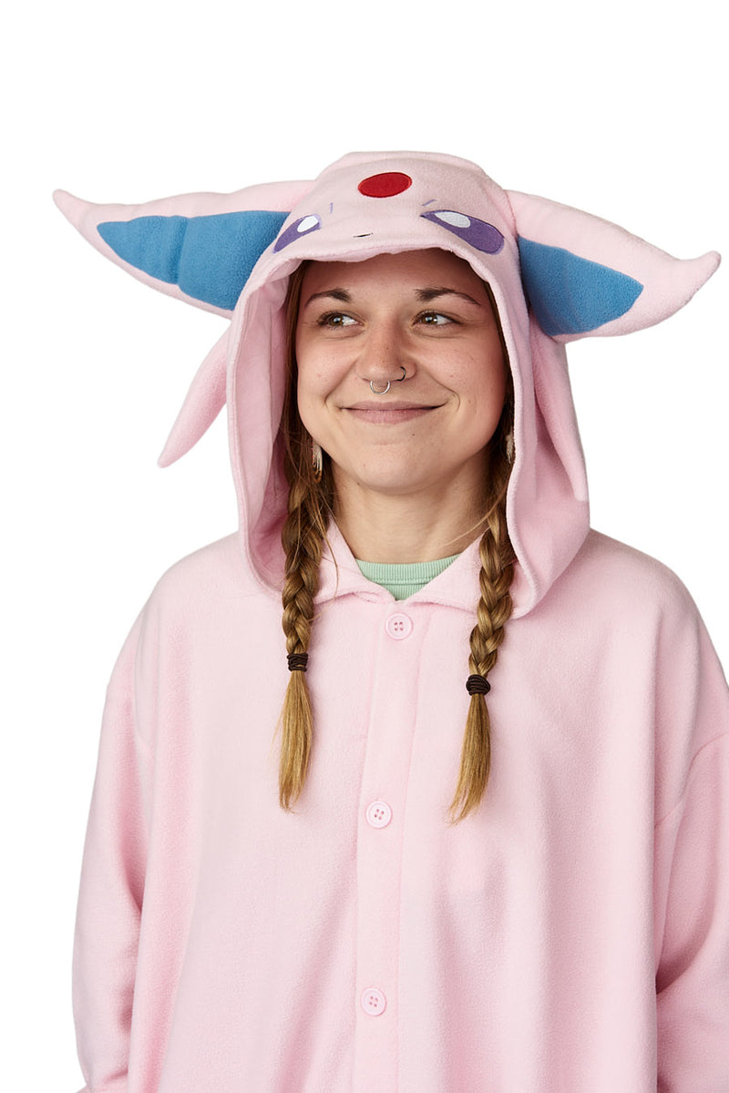 Espeon Character Pokemon Kigurumi Adult Onesie Costume Pajamas Hood