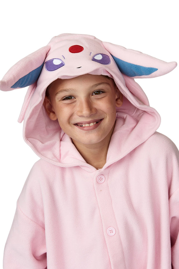 Espeon Character Pokemon Kigurumi Kids Onesie Costume Pajamas Hood