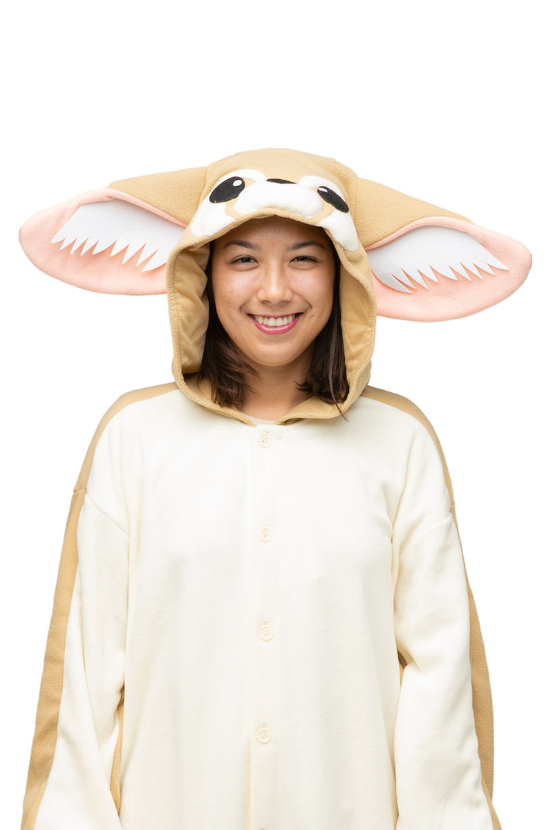 Fennec Fox Animal Kigurumi Adult Onesie Costume Pajamas Hood