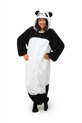 Fluffy Panda Animal Kigurumi Adult Onesie Costume Pajamas Main 3