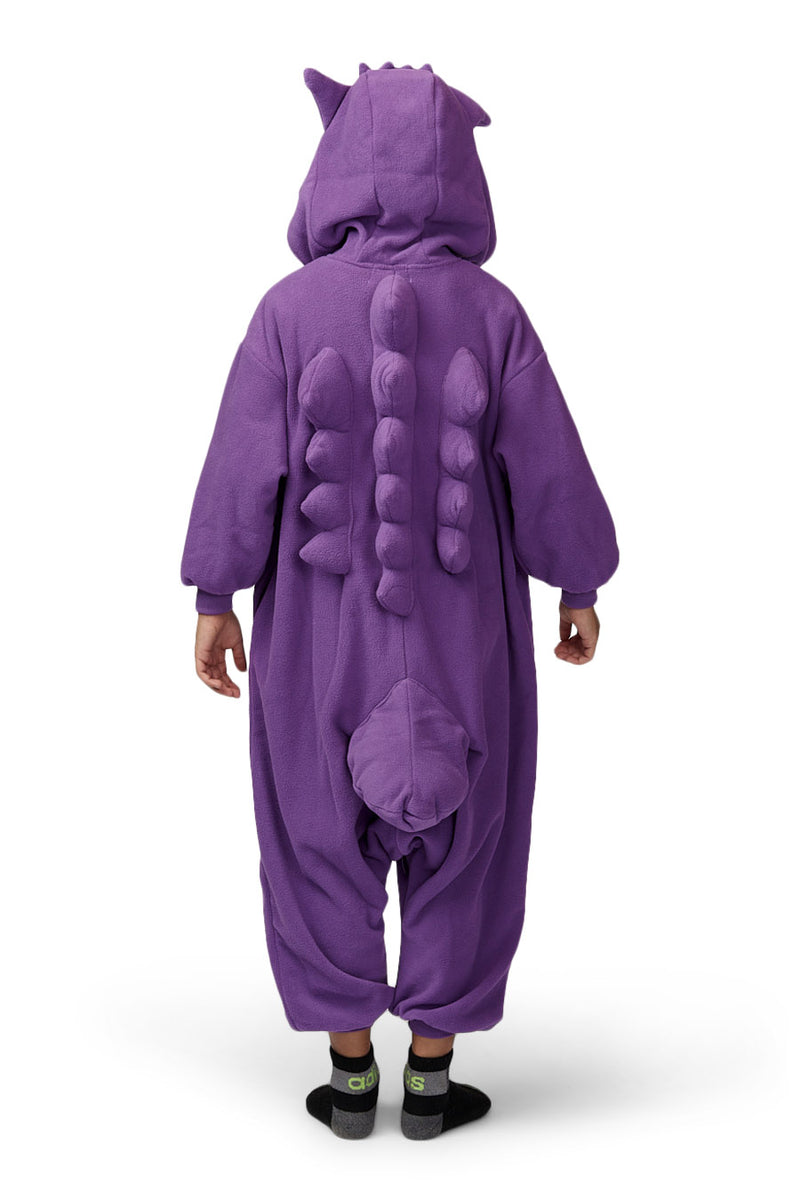 Gengar Character Pokemon Kigurumi Kids Onesie Costume Pajamas Back