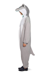 Ghost Wolf Animal Kigurumi Adult Onesie Costume Pajamas Side