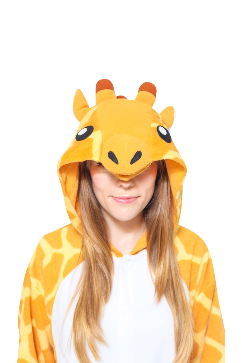 Giraffe Animal Kigurumi Adult Onesie Costume Pajamas Hood